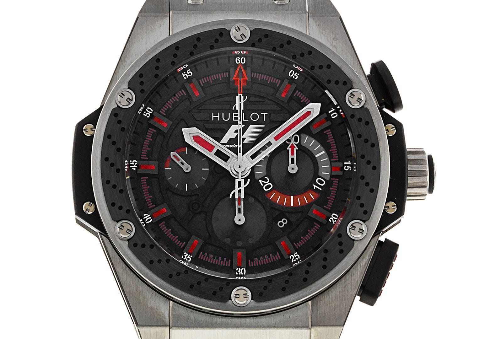 Le modèle Hublot qu'Ecclestone lui avait volé lors d'une attaque brutale